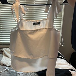 White tie tank tops